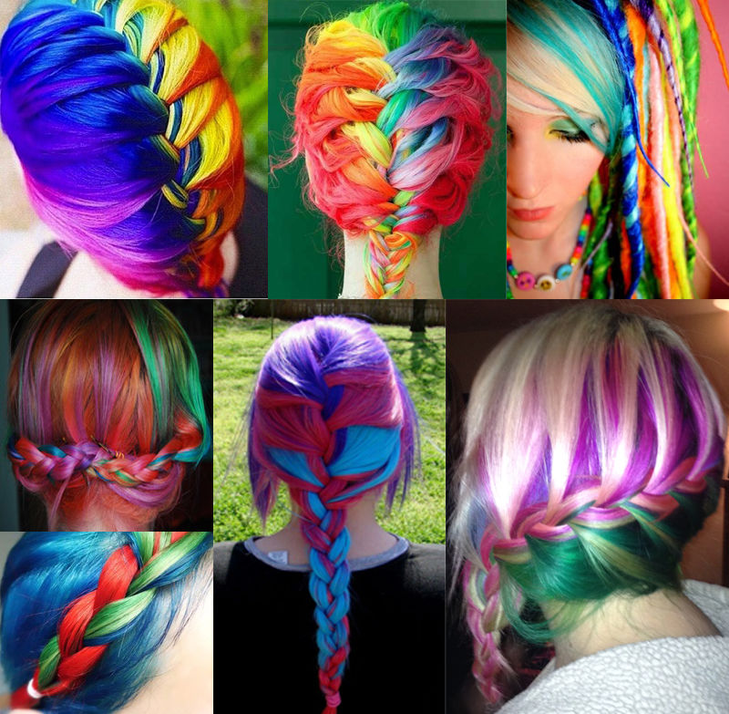 175143 Beautiful Rainbow Hair