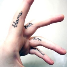 Tatuajes en los Dedos