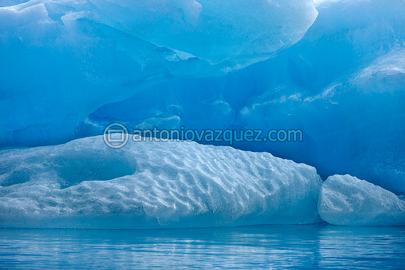 Icebergs en el lago del glaciar Jökulsárlon