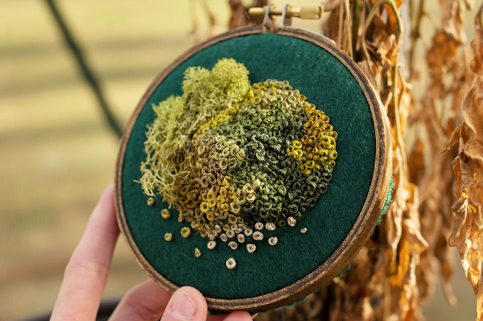 Emma Mattsons Embroideries Pay Homage To Moss
