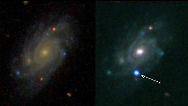 La galaxia, antes y después de la explosión estelar